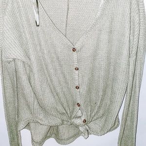 button up sweater